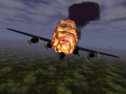 ABSTURZ Die schwer getroffene B-24 trudelt hilflos der Erde entgegen.